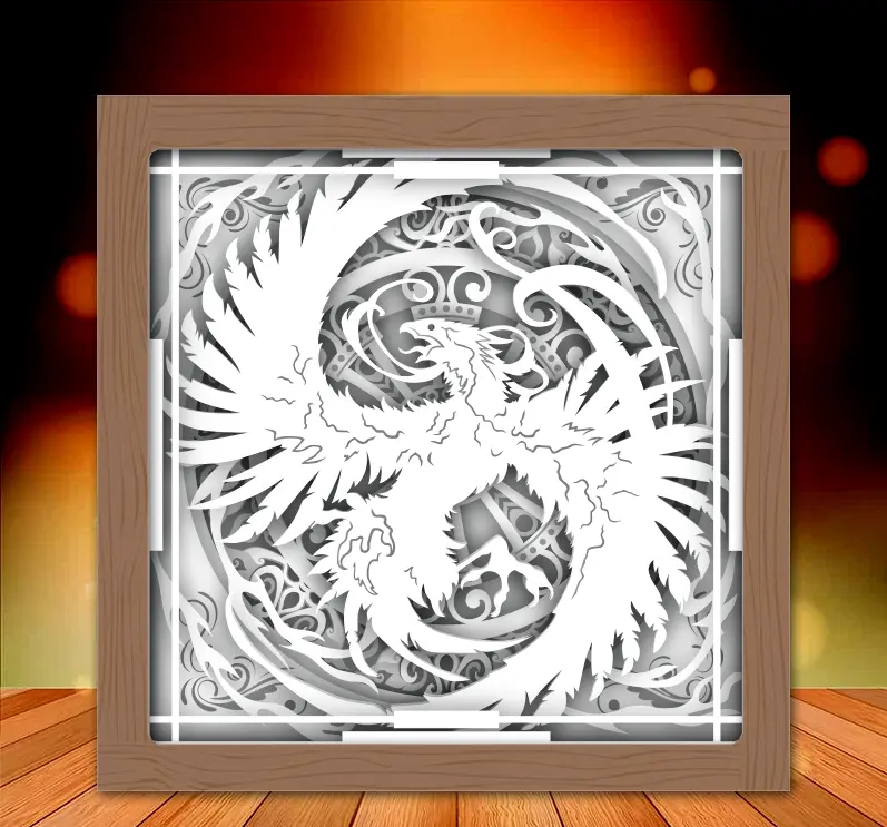 Phoenix Reborn light box (shadow box)