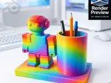 Cute Desk Organizer STL-0