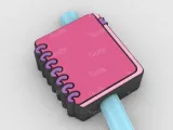 Straw Topper ring-bound notepad - M2-1