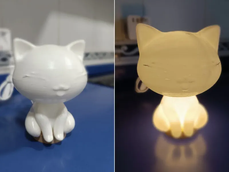 Kitty cat lamp