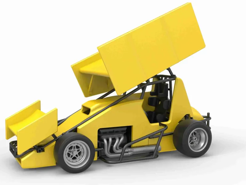 Diecast Pavement Winged Sprint car Scale 1:25