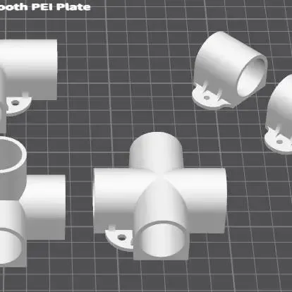 20mm Pipe Connections With Mounting holes