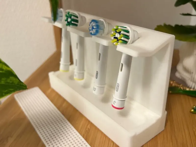Toothbrush Head Holder (4 Slots)