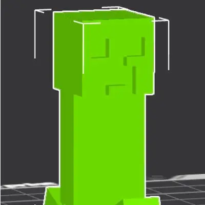 Minecraft Cute Creeper SINGLE COLOR