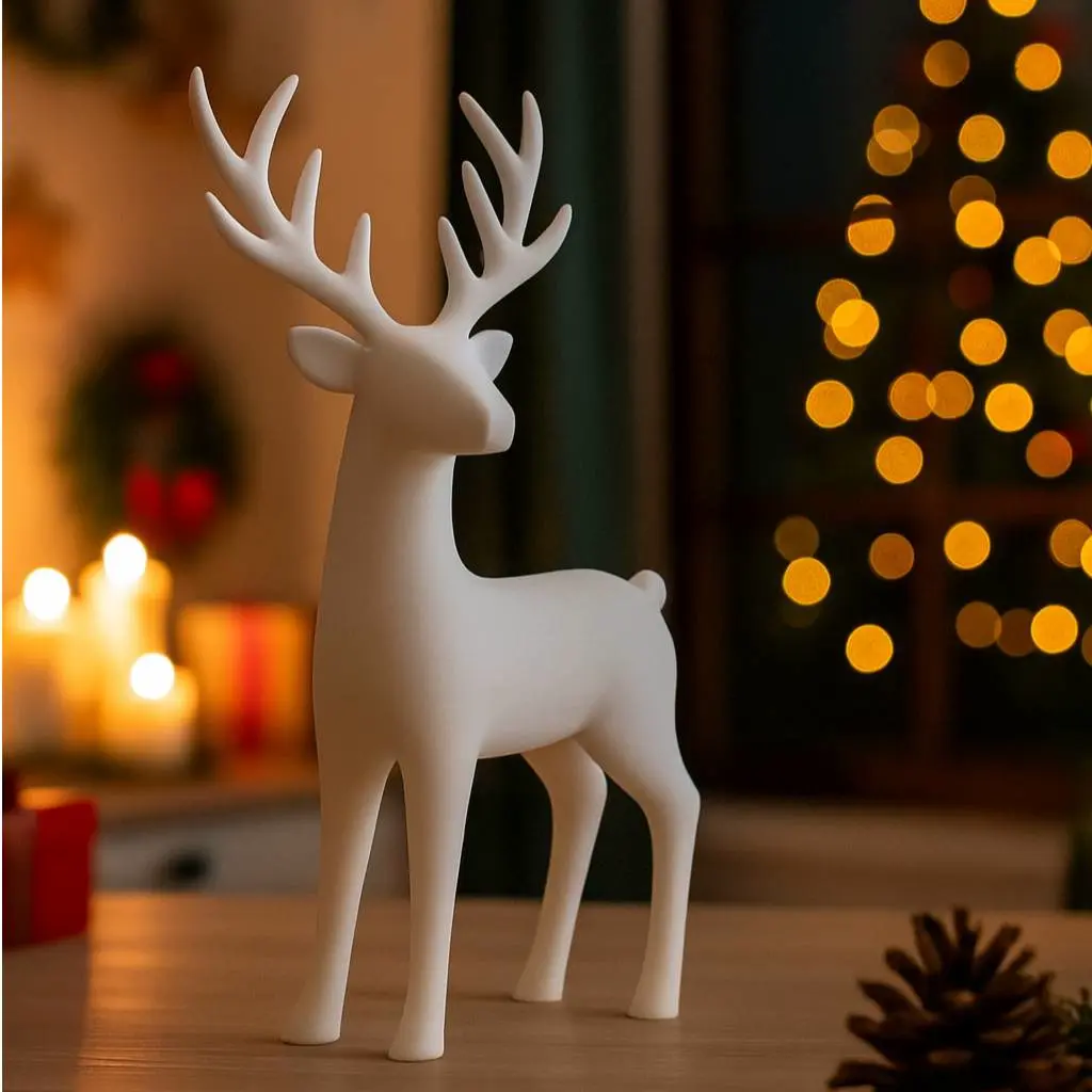 Minimalist (christmas) reindeer statuette