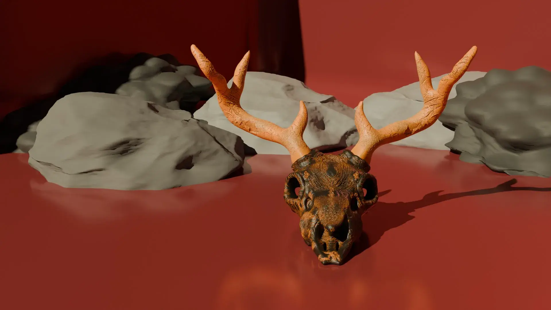 Deer skull