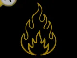 Simple Flame Symbol - 2D Art-0