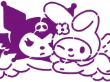 Kuromi & Melody stencil-0