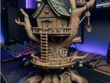 Fantasy Treehouse Model | Fairy Garden Miniature | Diorama-0