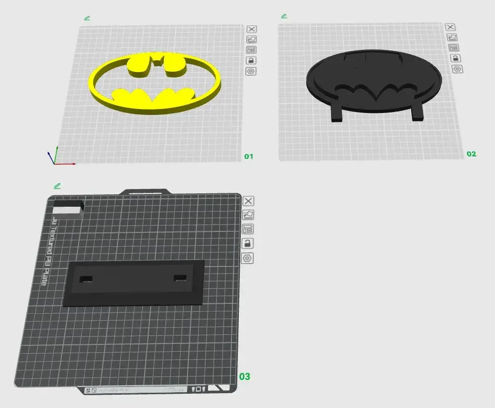 Logo 3D Batman - DC Comics