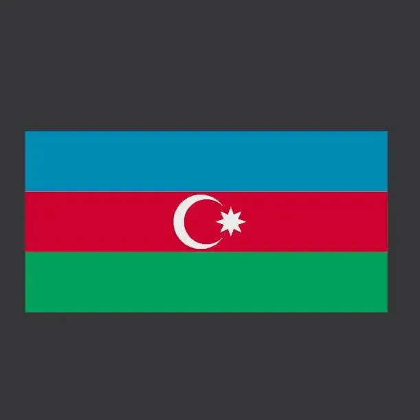 AZ - Azerbaijan decoration Flag