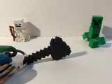 Minecraft axe keychain-2