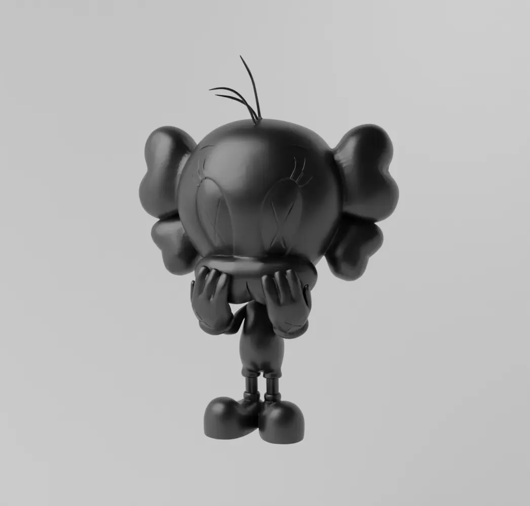 Kaws Tweety Art Toy Fan Art