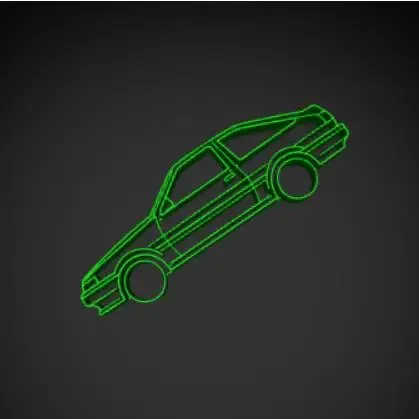 Toyota Sprinter Trueno (AE86) Silhouette Wall Art