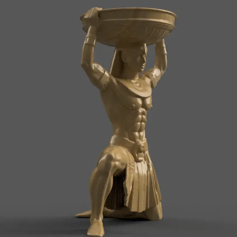 Egyptian Pharaoh urn alexa holder - candle holder 1