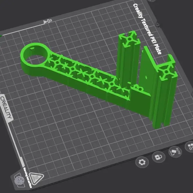Ender 3 V3 KE 2020 Bracket Top Spool Mount Filament Guide