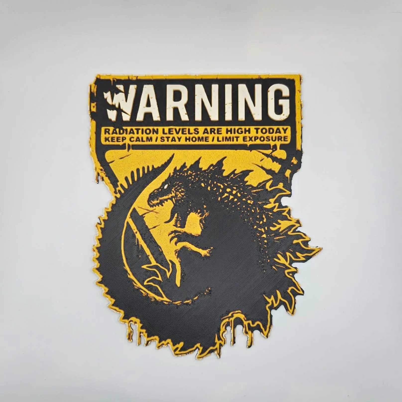3D Printer Files | 3MF File | Sign Warning Godzilla | Creality Cloud
