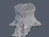 Tree Trunk Stump STL – Realistic Tree Base for Diorama & Ter-3
