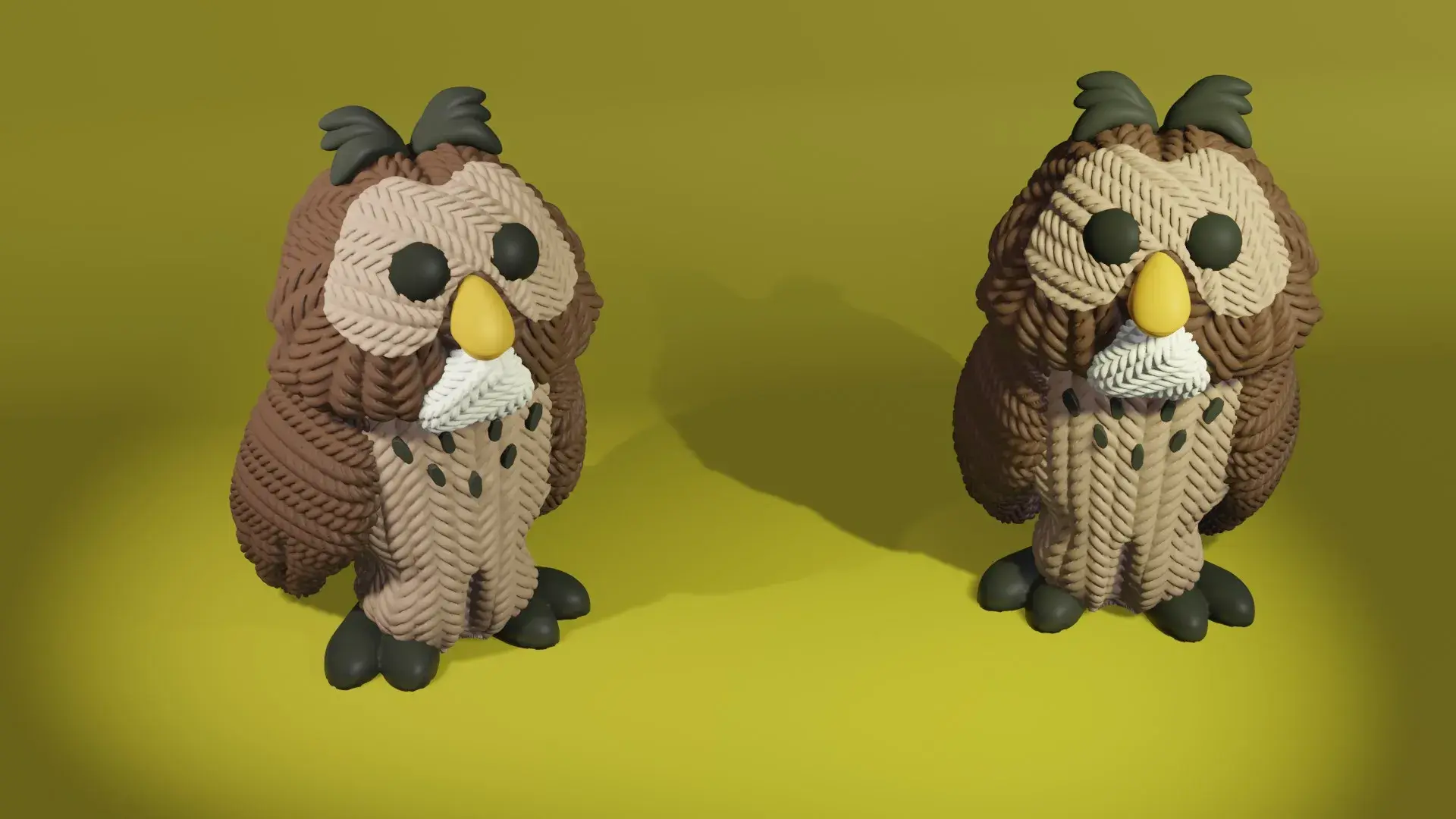 Crochet Mr Owl Winnie The Pooh Painted 3mf