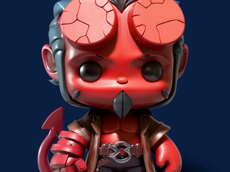 Hellboy Chibi Fanart