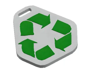 Llavero de Logo Reciclaje