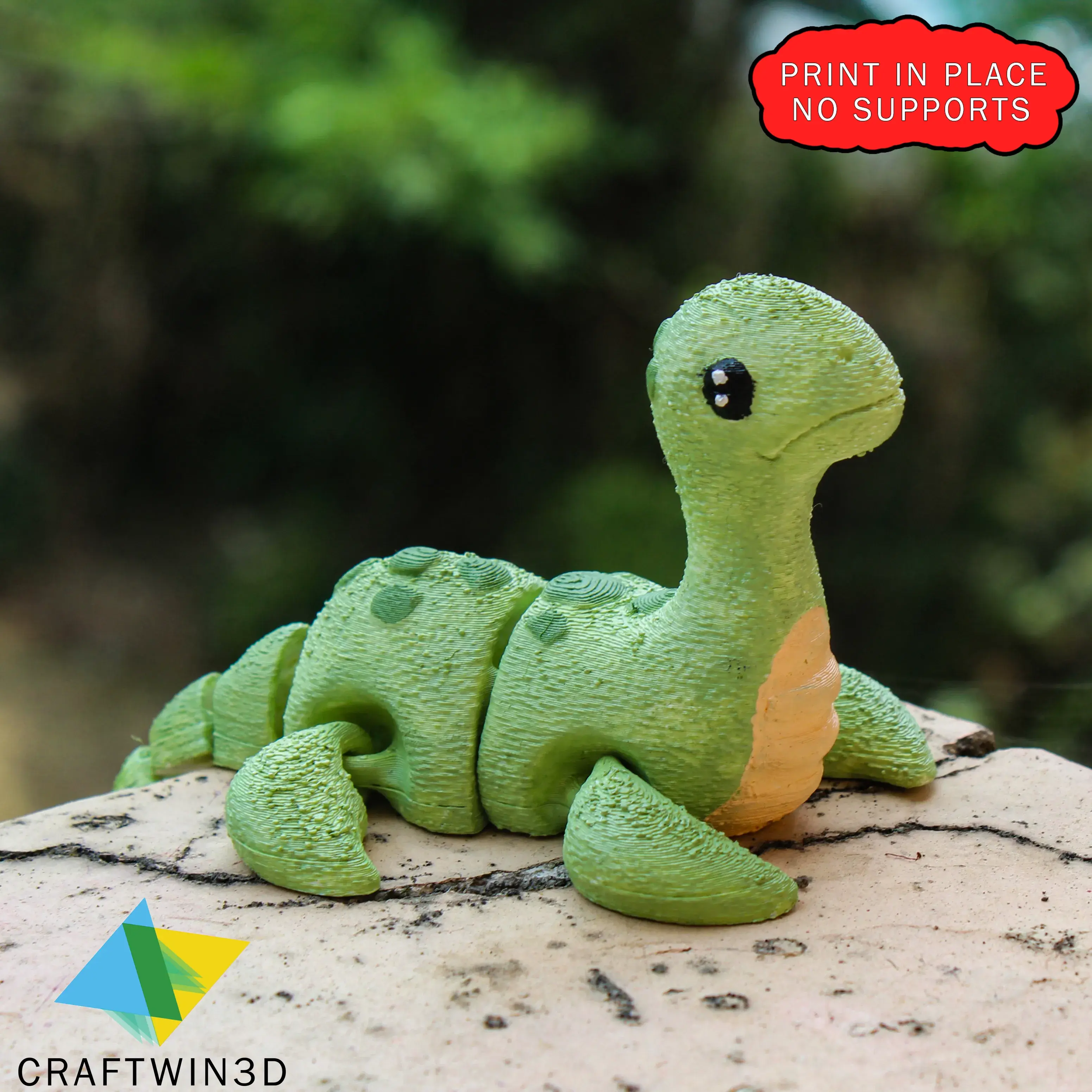 Adorable Nessie 3D Model - No Supports Required!