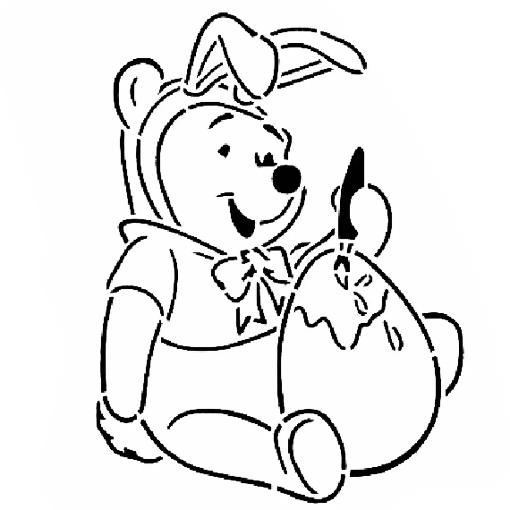 Pochoir Winnie l'ourson 2