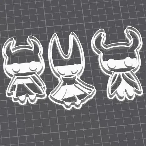 hollow knight Cookie Cutter Set – 3D Printable STL for Bakin