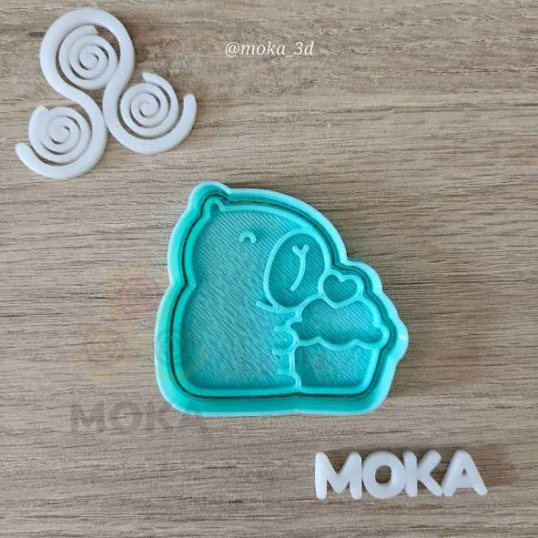 Capibara cup cake cortador de galleta