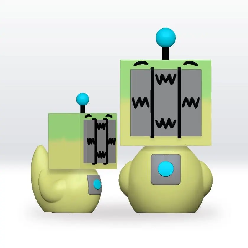 Sprunki OC Casi Duck STL file Character Obj, New Sprunki 3D