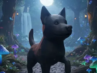 LOW POLY DOG!