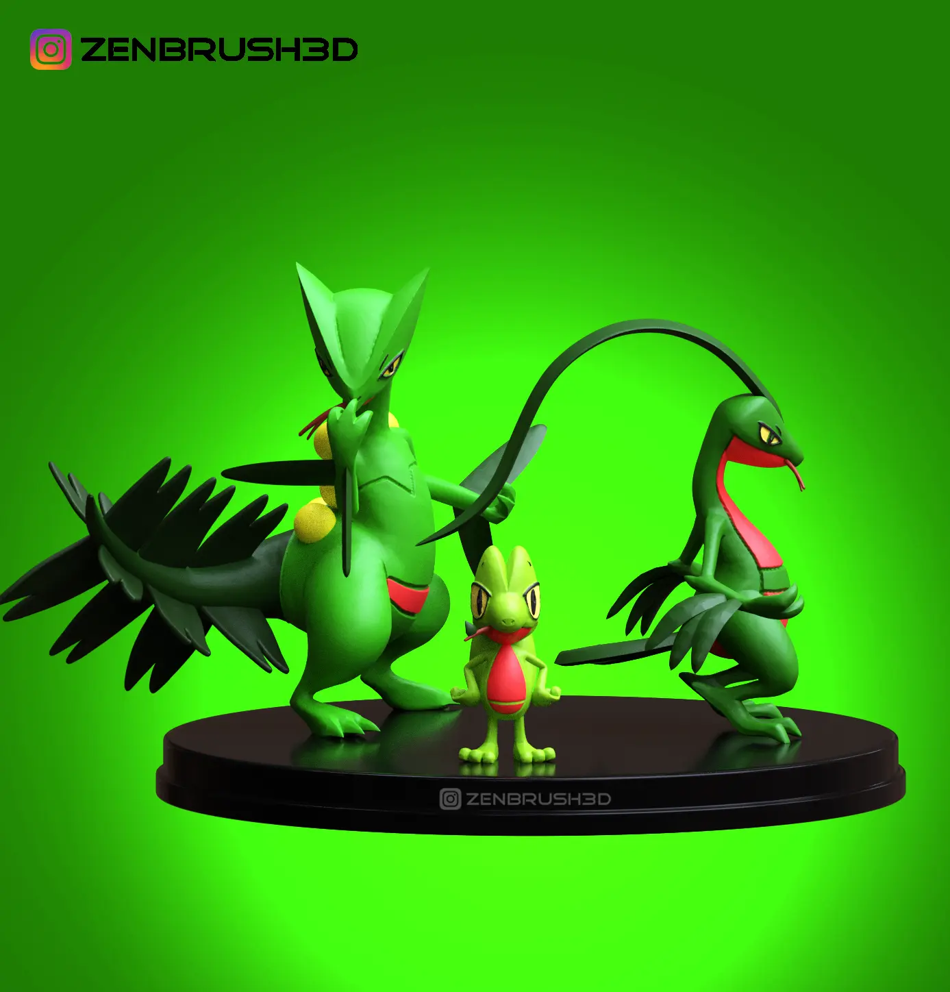 SCEPTILE , TREECKO , GROVYLE - POKEMON EVOLUZIONE