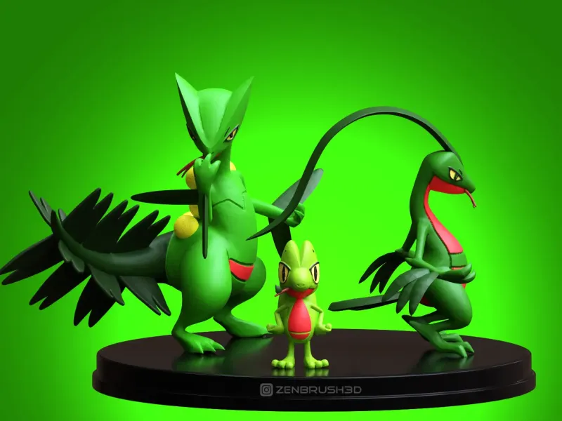 SCEPTIL , TREECKO , GROVYLE - POKEMON-ENTWICKLUNG