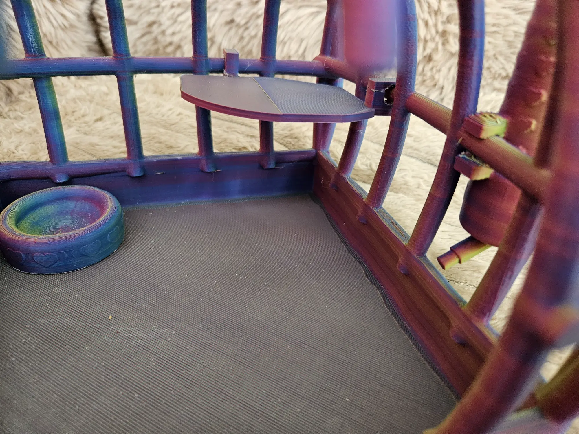 Flexi pet cage, no support toy rat house