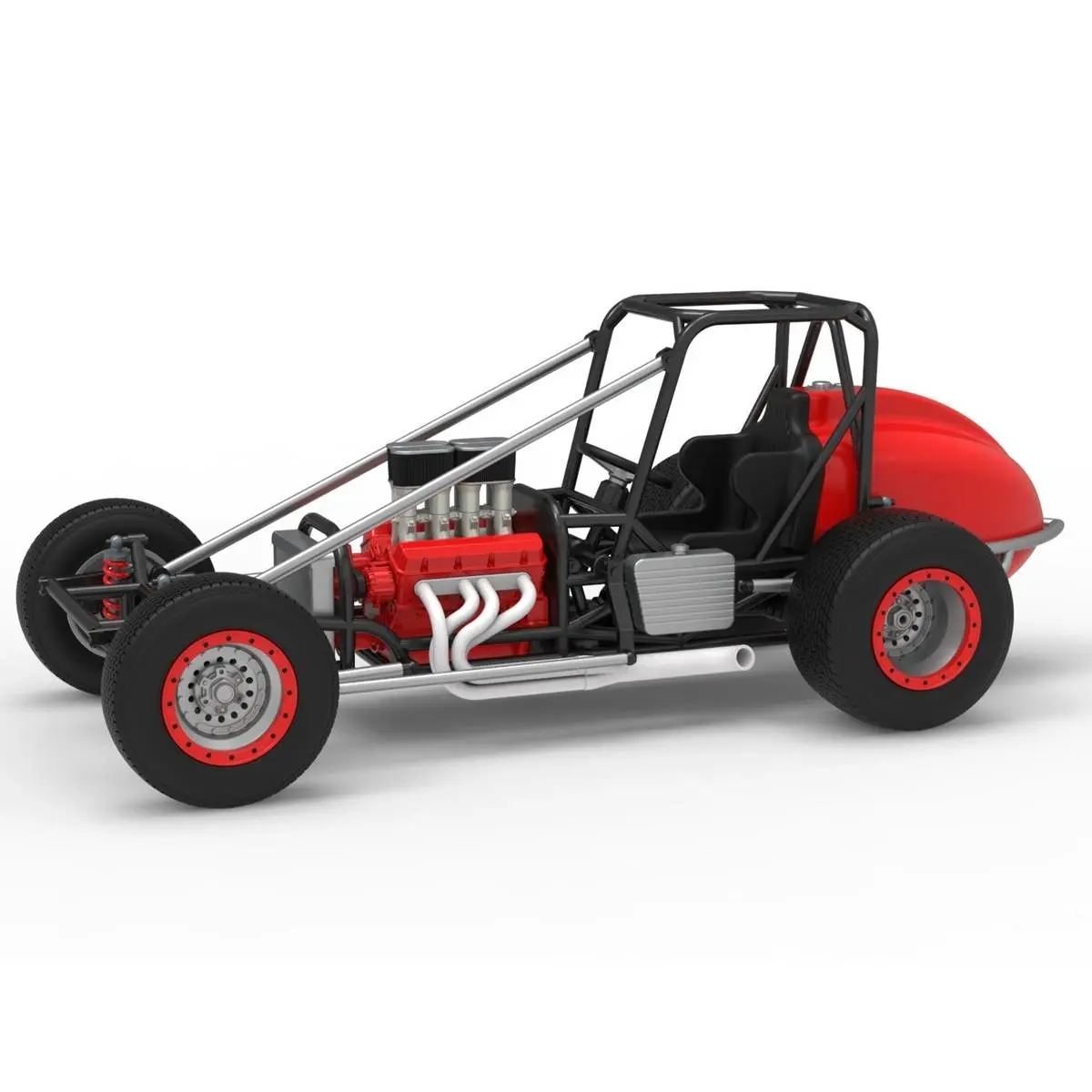 Dirt Silver Crown Champ car Base Scale 1:25