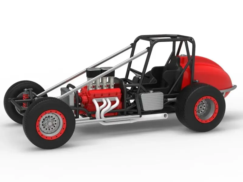 Dirt Silver Crown Champ car Base Scale 1:25