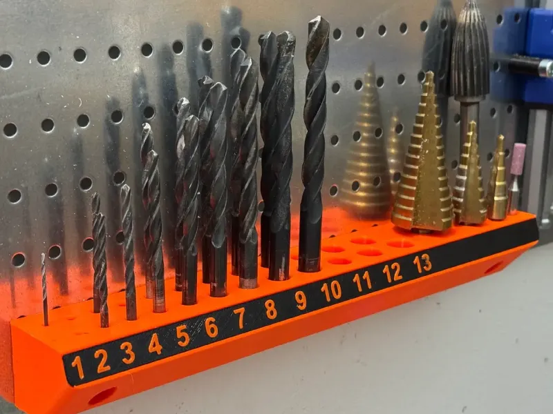 Drills holder for Küpper pegboard or wallmount