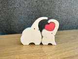 Mamma elefante e cucciolo di elefante con cuore-7