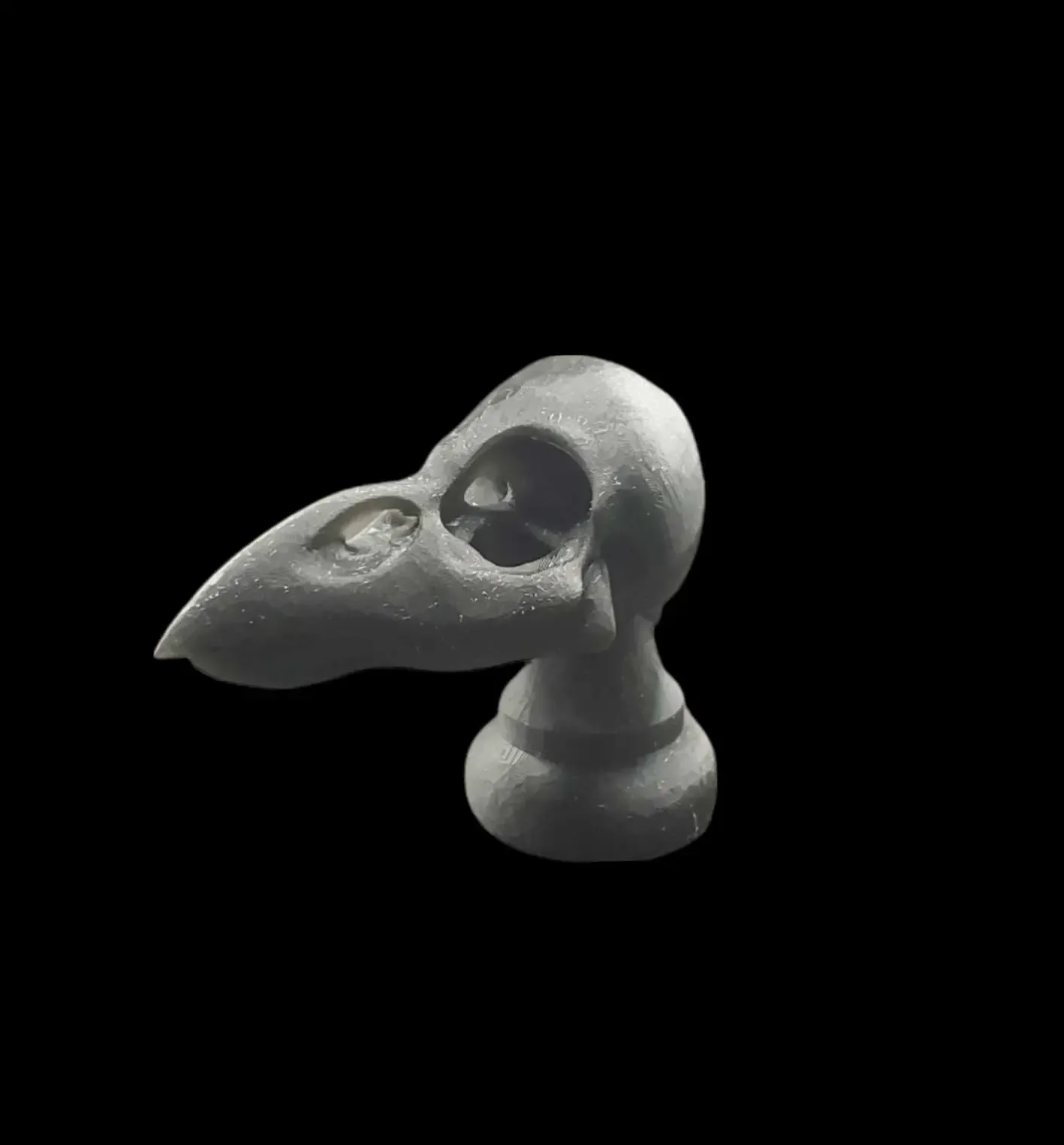 Crow skull knob