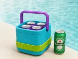 Mini Can Cooler Caddy | Portable Four Can Beverage Holder-5
