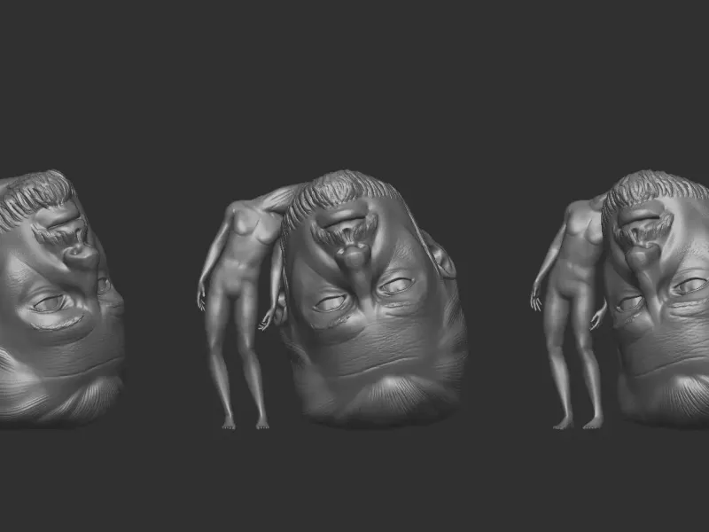 Overthinking statue