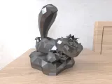 Cheshire Cat Lowpoly Low poly-0