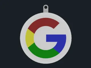 Google Logo Keychain