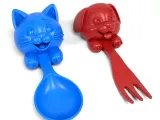 Dog and cat spoon and fork-0