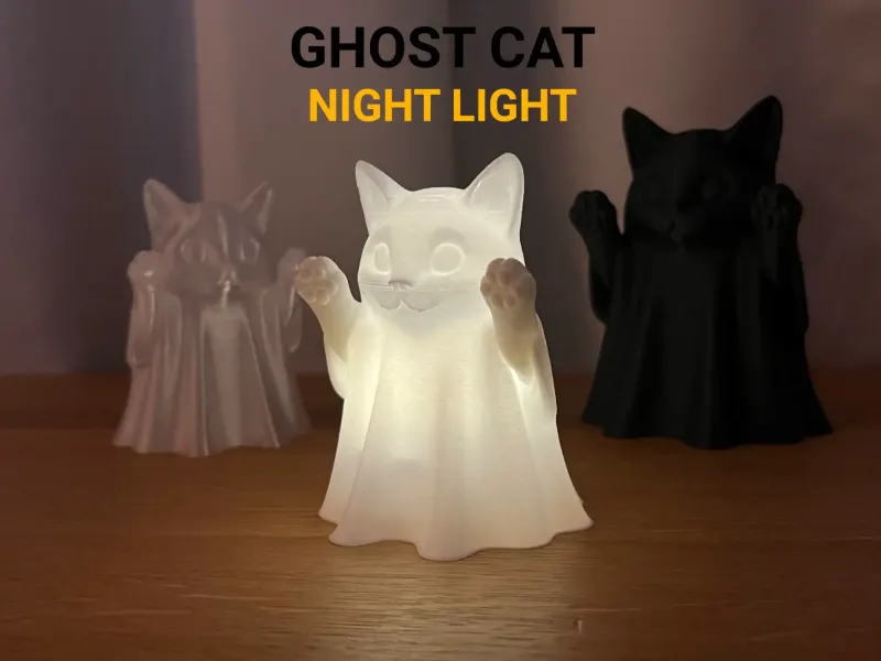 Geestkat Nachtlamp