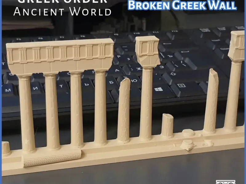 Broken Greek Wall - Ancient World