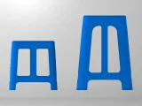 Blue Plastic Stool-1
