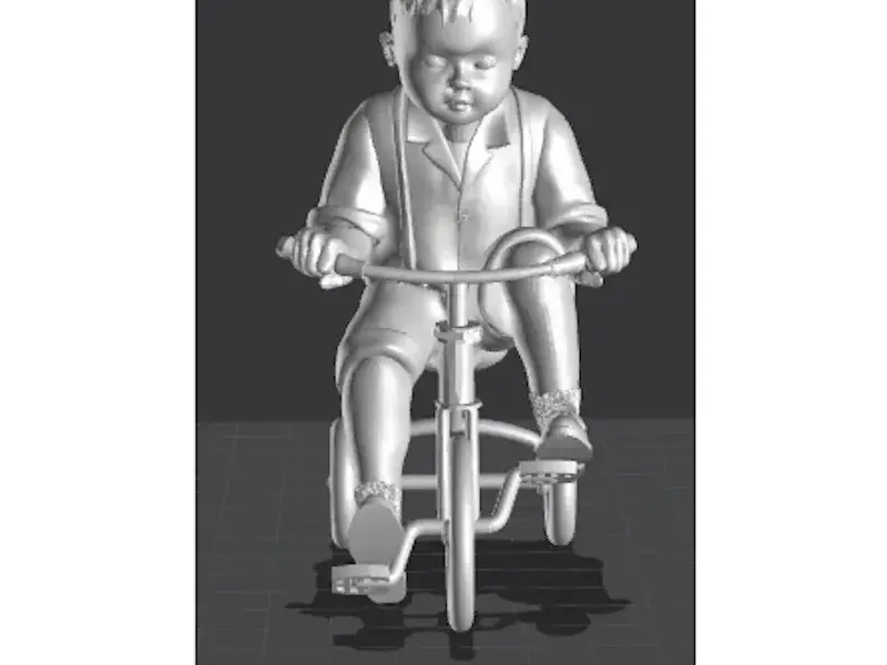 Copil pe bicicletă