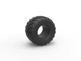 Monster Jam tire 8 Scale 1:25-0