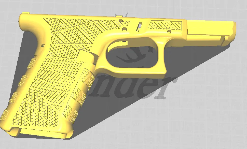 Glock 17 web stipple | Download de modelos 3D | Creality Cloud